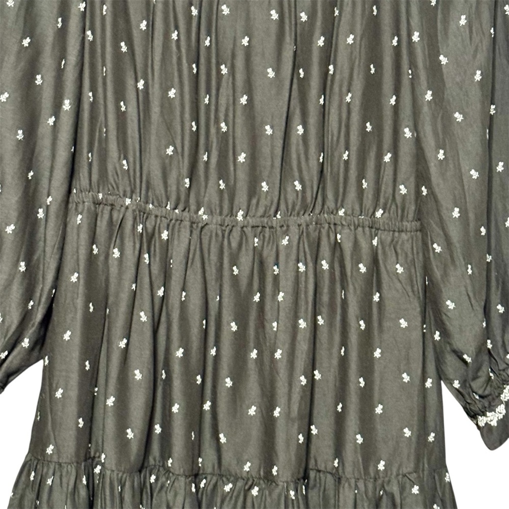 Madewell Mockneck Mini Ditsy Floral Long Sleeve Dress in Welsh Blossoms - Picture 5 of 13